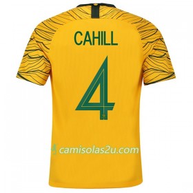 Camisolas de futebol Austrália Cahill 4 Equipamento Principal Copa do Mundo 2018 Manga Curta
